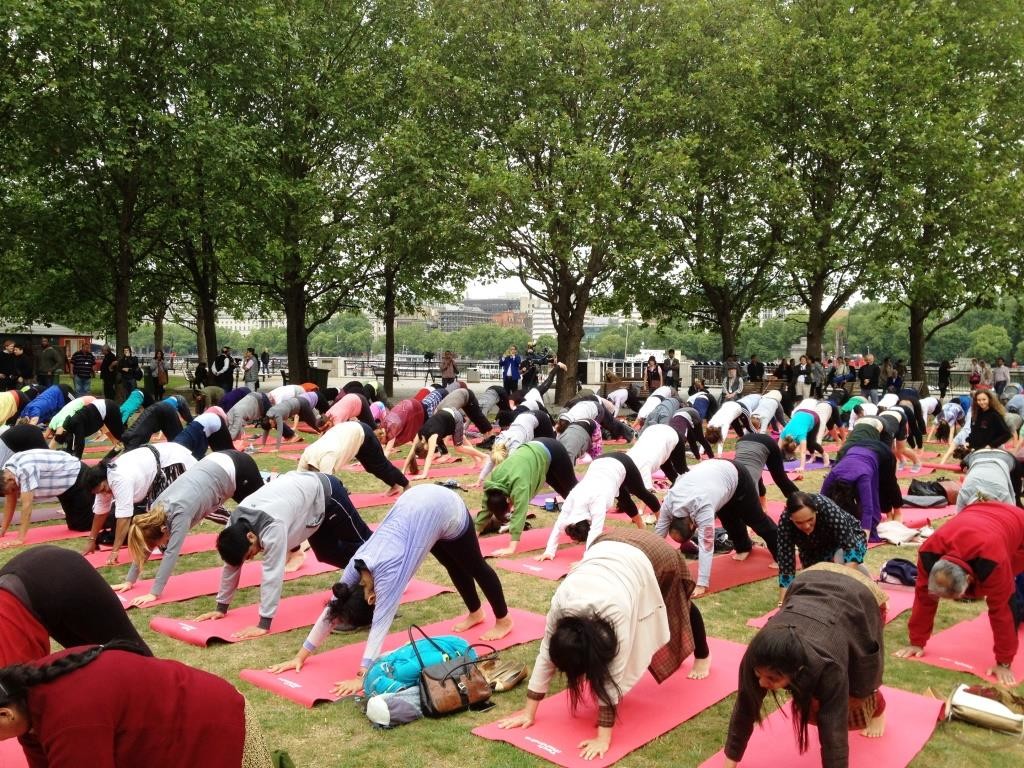 High Commission of India Yoga day 3 pic south bank 2015 -Journalism News Network