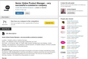 Online product manager vacancy