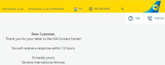 uia airline review